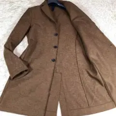 美品 ハリスワーフロンドン チェスターコート Mサイズ位 イタリア 切りっぱなし