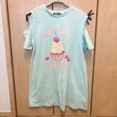 by LOVEiT バイラビット 半袖Tシャツ 150 ミントグリーン 肩あきのサムネイル