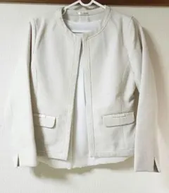 Honeys リボン使いノーカラージャケット サイズS　GLACIERセレモニー