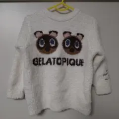 ジェラピケ あつ森 たぬきち ジャガード プルオーバー キッズサイズ90-100