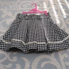 ギンガムチェック フレアスカート