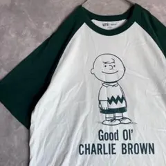 チャーリー・ブラウン ラグラン XL Tシャツ ピーナッツ 春夏のサムネイル