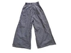 ギンガムチェック ワイドパンツ