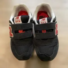 New Balance 313 19cm ネイビー【中古品、古着】