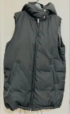 aga ブラック　リアルダウンベスト サイズ38 ヤマダヤ