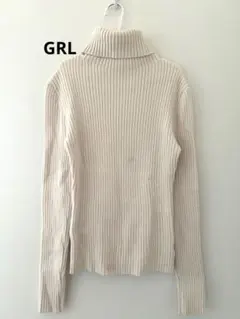 GRL レディース トップス ハイネック ニット セーター リブ 長袖 Mサイズ
