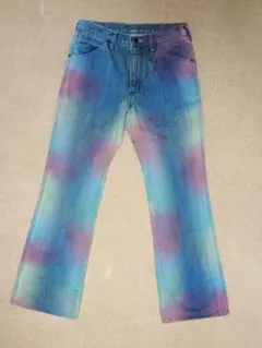 Wrangler 新品未使用 ブーツカットデニム 花刺繍 別注メンズ 