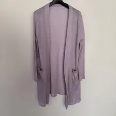 一回着用　ラベンダーカラー長袖カーディガン