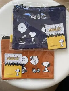PEANUTS スヌーピー ジッパーポーチ 2点セット