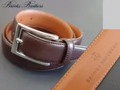 2026年最新】Brooks Brothers カラー：ブラウン系 メンズ レザーベルト