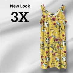 【希少 3X】New Look 花柄ノースリーブワンピースのサムネイル