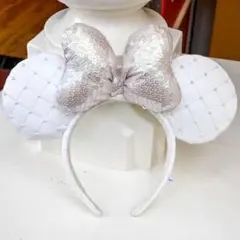 ミニーマウス　スパンコール　カチューシャ