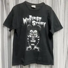 My First Story Tシャツ ブラック　初代　マイファス君
