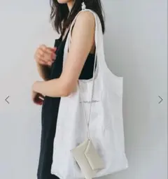 新品 Plageエコバックポーチ ホワイトのサムネイル