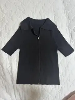 SHEIN ブラック 半袖ニット M