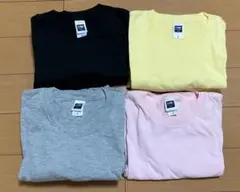 新品未使用Jellan 無地Tシャツ 黒,黄色,ピンク,グレー8枚セット