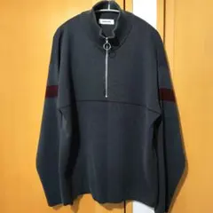 【美品】monkey time グレー ジップアップセーター