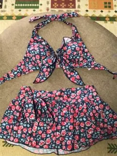 水着 花柄 ビキニ 3点セット