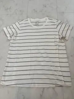 無印良品　マタニティ　授乳　半袖　Tシャツ ボーダー　Ｍ-Lサイズ