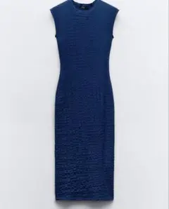 ZARA フィットテクスチャーワンピース