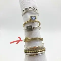 【値下げ】ビジュマム　Bijumam オパール　天然石　リングのサムネイル