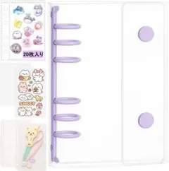 【新品】バインダー 透明 シール帳 A6