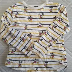 110cm　ミッキー長袖シャツ