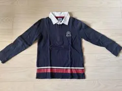 ジェープレスネイビー 長袖ポロシャツ 130