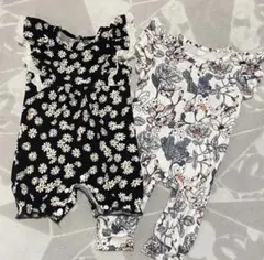 女の子ロンパース2点セット