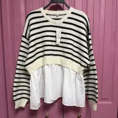 重ね着風 ニット