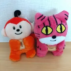たべっ子どうぶつ THE MOVIEややちびでかマスコット第2弾　さる　ねこ
