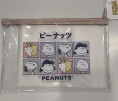 【新品未使用】 スヌーピー ポーチ SNOOPY フラットポーチ クリアケース