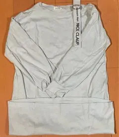 NICE CLAUP 長袖Tシャツ サイズ150 ライトブルー no24