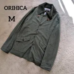 【オリヒカ】コーデュロイ ジャケット アウター (M) グレー メンズ 薄手
