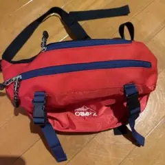CAMP ボディバッグ 赤/ネイビー