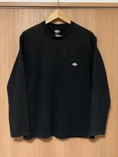 DANTON ダントン ロンT 長袖 Tシャツ ブラック ポケット ポケT ロゴのサムネイル