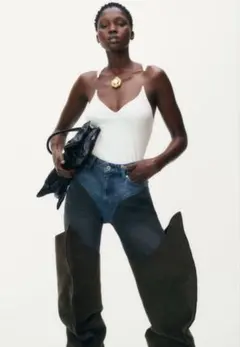 H&M GLENN MARTENS ホワイトキャミソール S