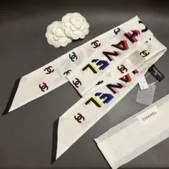 CHANEL シャネル  新品タグ付き未試着　C Cロゴスカーフ　ヘアバンド