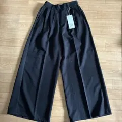 AZULブラック ワイドパンツ S/M 100%ポリエステル