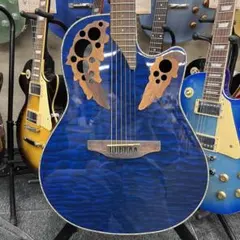 【12446】OVATION CE44P-8TQ ブルー エレアコのサムネイル