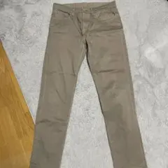 ユニクロ ベージュ デニム　メンズデニム
