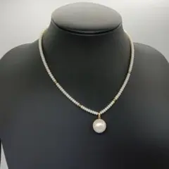 1-1831 14K マベパール ネックレス レディース