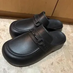 GU x rokh ローファークロッグサンダル ブラック　黒　27cm