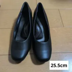 ABC SELECT ブラックパンプス　25.5cm