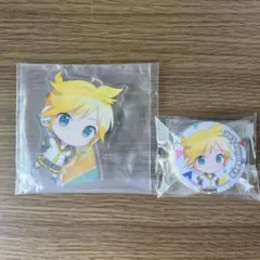 プロジェクトセカイ セガラッキーくじ 鏡音レン 缶バッジ アクリルスタンド