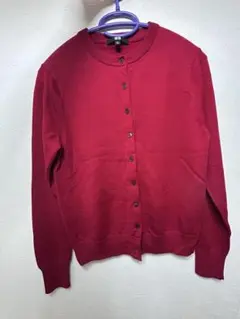 UNIQLO 赤 ボタン付きカーディガン S
