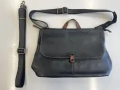 ショルダーバッグ　リュック　革製品　ブラック