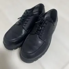 レザー レースアップシューズ 26.0cm 黒