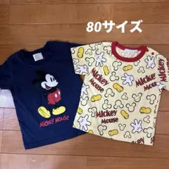 Disney ベビー ミッキーマウス Tシャツ 2枚セット 80cmのサムネイル