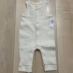 【新品】gap 4990→2500円アイボリー ロンパース 0-3ヶ月　50cm